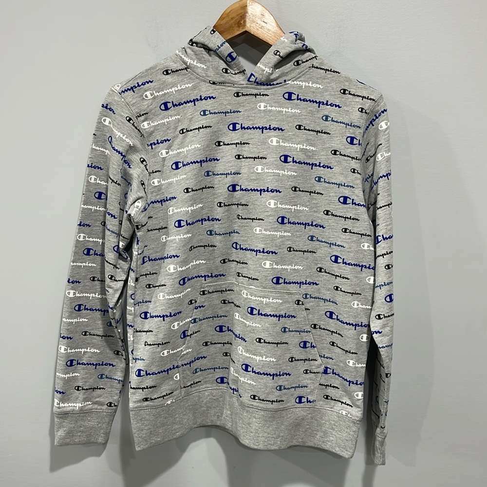Boy’s size large Champion long sleeve shirt with hood